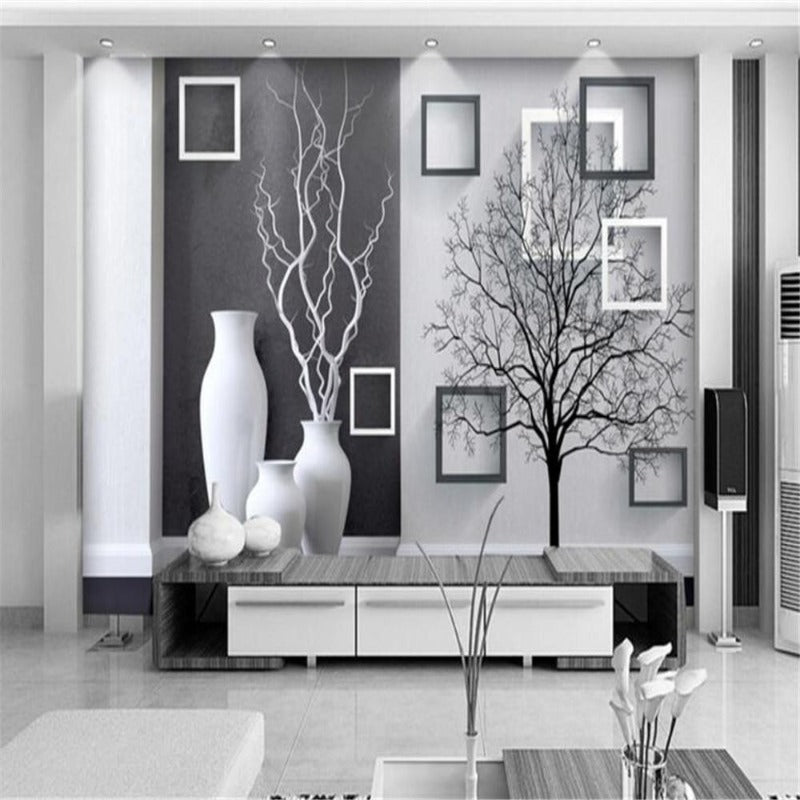 3D Wallpaper Stereoscopic Vase